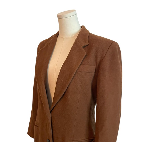 Vintage Banana Republic Blazer Womens 4 Wool Safari Travel‎ Italy 90s Jacket - Picture 2 of 9